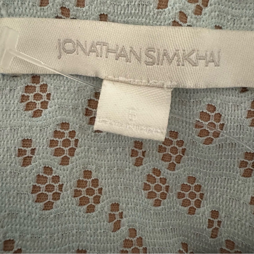 Jonathan Simkhai Cut Out Dress in Mint Green and Nude Size 6 NWOT - Picture 5 of 13